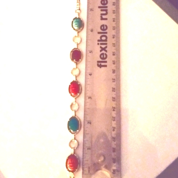 Vtg Scarab Beetle Bracelet - Picture 6 of 7